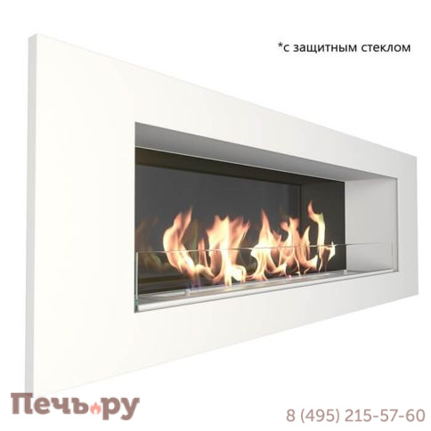 Биокамин ZeFire Elliot белый 1200 со стемалитом фото 3