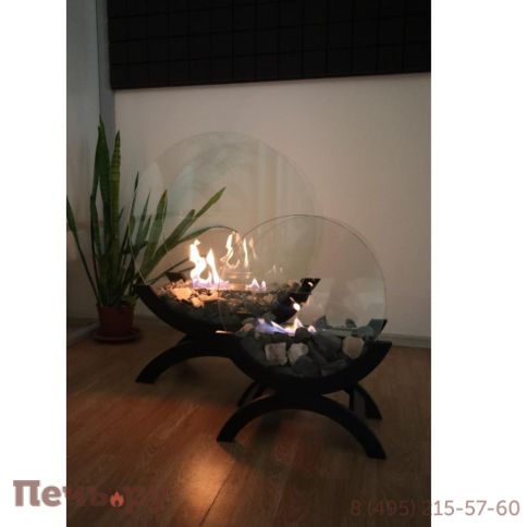 Биокамин ZeFire Iris средний темный/светлый фото 8