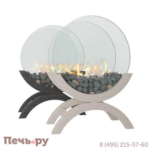 Биокамин ZeFire Iris средний темный/светлый фото