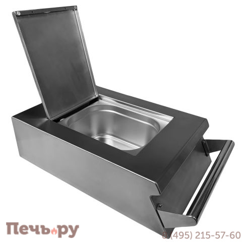 Боковой столик B-fire с гастроемкостью (нержавеющая сталь) фото 2