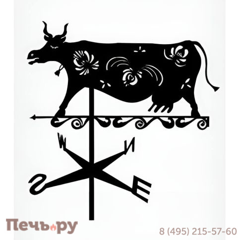 Большой флюгер 047 Корова Аннабель фото