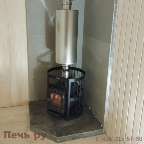 Чугунная банная печь Этна 18 (ДТ-4С) Стандарт б/в фото 4