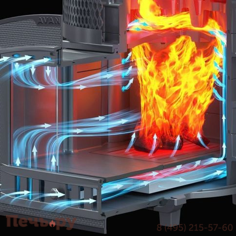 Чугунная банная печь GFS Авангард ЗК 25 (П2) под обкладку фото 8