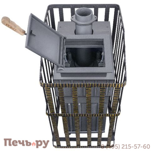 Чугунная банная печь GFS Гроза 18 (М) Ураган фото 4