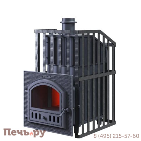 Чугунная банная печь GFS Гроза 18 (П) Ураган фото