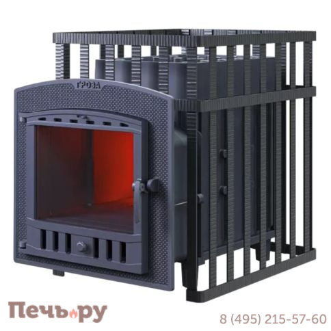Чугунная банная печь GFS Гроза 18 (П2) в сетке фото