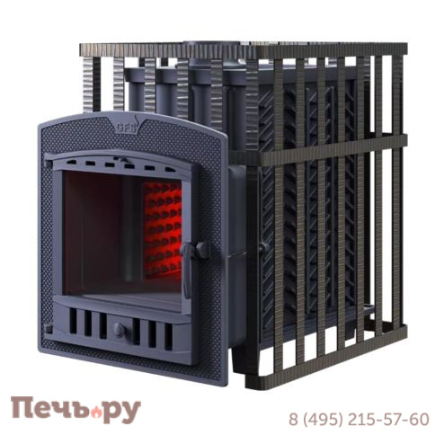 Чугунная банная печь GFS Гроза 24 (П2) в сетке фото