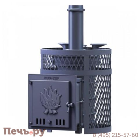 Чугунная банная печь GFS Искандер ЗК 18 Ураган фото