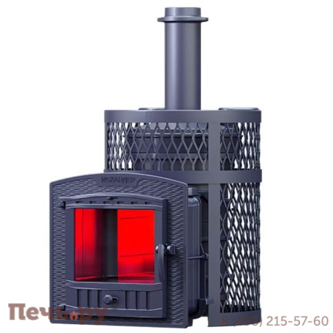 Чугунная банная печь GFS Искандер ЗК 25 (П2) Ураган фото