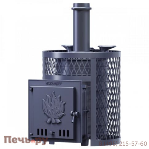 Чугунная банная печь GFS Искандер ЗК 25 Ураган фото
