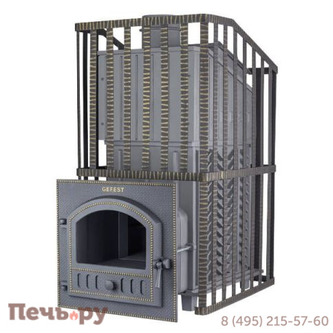 Чугунная банная печь GFS  Ураган 35М фото