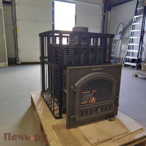 Чугунная банная печь GFS в сетке 15П фото 7