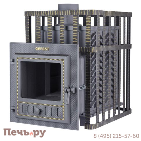 Чугунная банная печь GFS в сетке 25М фото