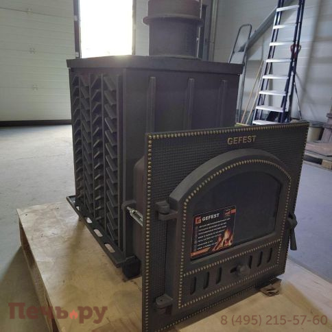 Чугунная банная печь GFS  в сетке 35М (ПБ-02 МС) фото 11