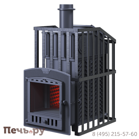 Чугунная банная печь GFS ЗК Ураган 25 (П2) фото