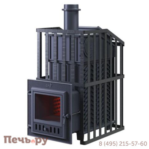 Чугунная банная печь GFS ЗК Ураган 30 (М) фото