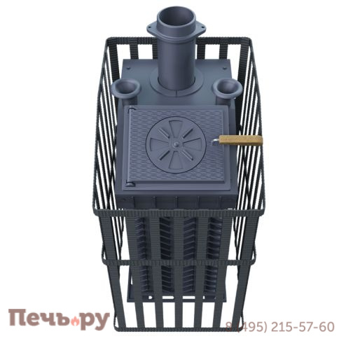 Чугунная Банная Печь GFS ЗК Ураган 40 фото 4