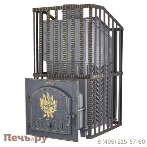 Чугунная Банная Печь GFS ЗК Ураган 45 фото