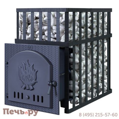 Чугунная банная печь GFS ЗК в сетке 40 фото 2