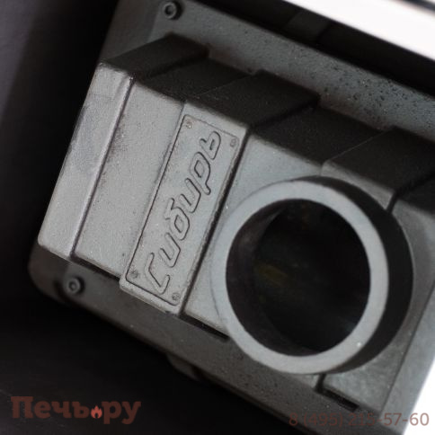 Чугунная банная печь НМК Сибирь-24 панорамная дверца (конвекционная) фото 3