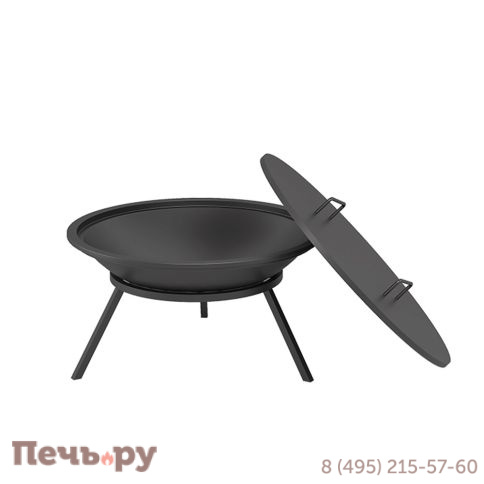 Чугунная костровая чаша Везувий Fantastic Ø 700 Стандарт (чаша+подставка+крышка) фото 2