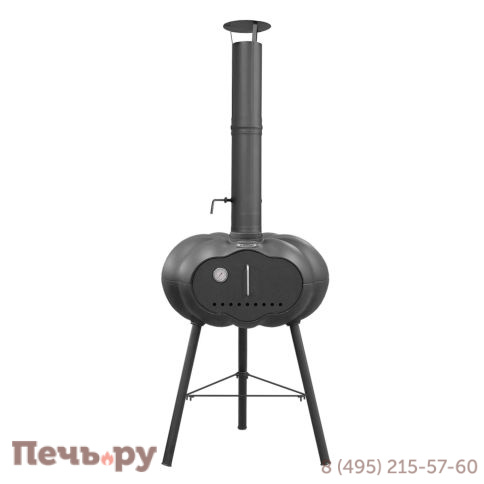 Чугунная печь для пиццы Везувий с чугунной вставкой фото 3