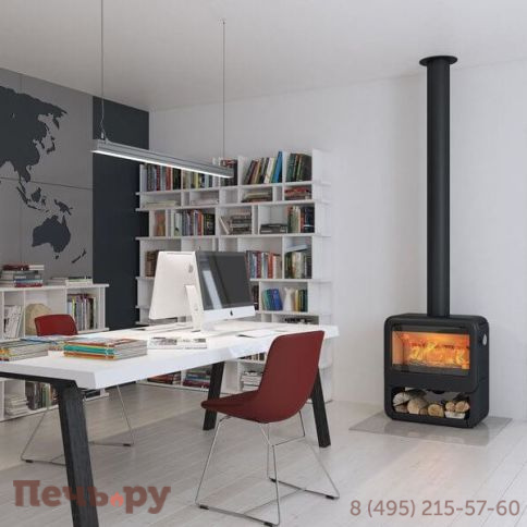 Чугунная печь Dovre Rock 500 WB с дровником фото 5