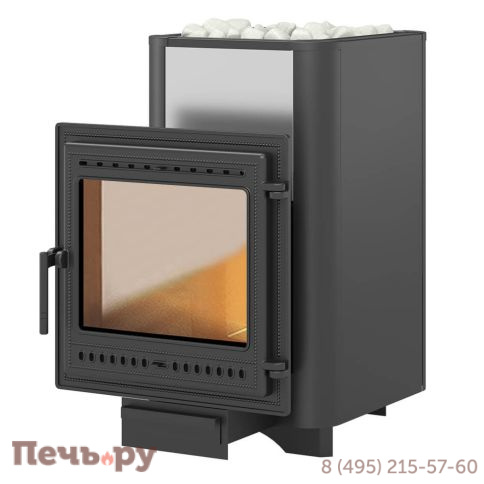 Чугунная печь Везувий Сенсация 28 Антрацит (505) фото