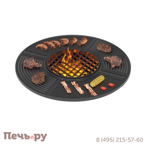 Чугунная плита Везувий Gurman 700 фото