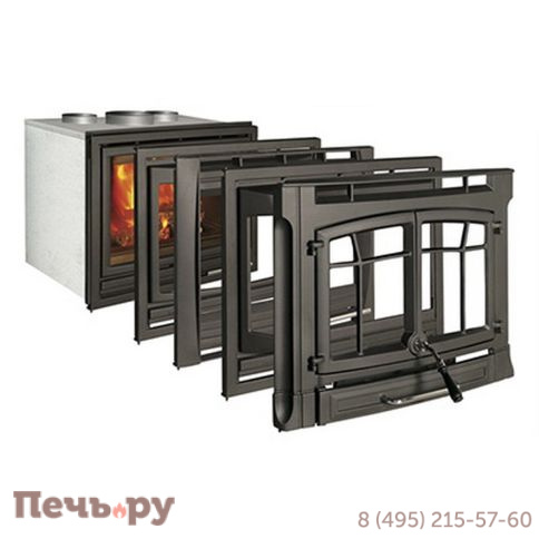 Чугунная топка Hergom инсерт C10 N CURVO фото 3