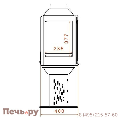Чугунный камин Liseo Castiron LCI 5 GFLR Compact фото 6