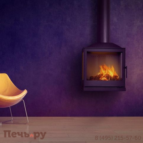 Чугунный камин Liseo Castiron LCI 5 GLR Wall, два боковых стекла фото 3