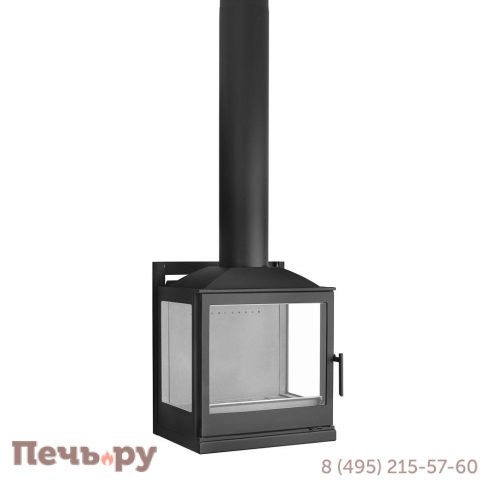 Чугунный камин Liseo Castiron LCI 5 GLR Wall, два боковых стекла фото 5