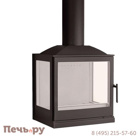 Чугунный камин Liseo Castiron LCI 5 GLR Wall, два боковых стекла фото