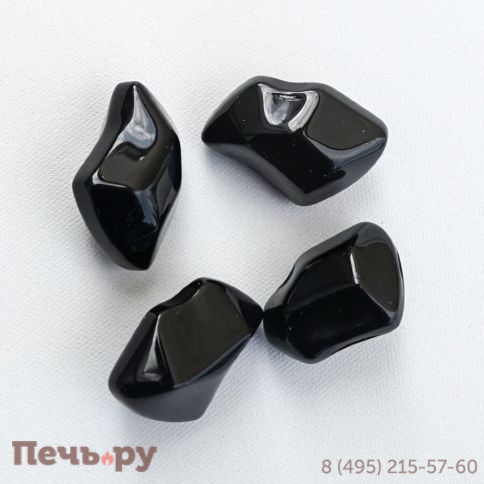 Декоративные элементы Kratki Fire Glass кристалл черный фото