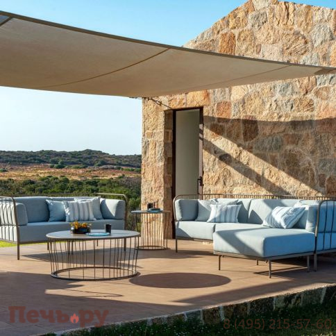 Диван двухместный металлический с подушками EMU Cannole фото 3