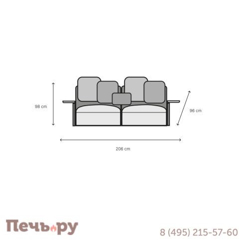 Диван двухместный мягкий Myyour Begin фото 2