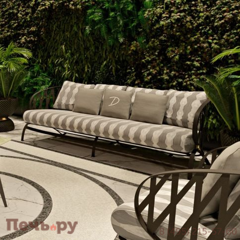 Диван металлический трехместный DFN Sunrise фото 2