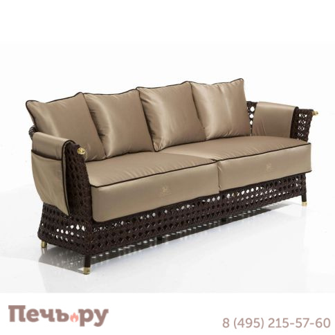 Диван плетеный трехместный DFN Rigel фото