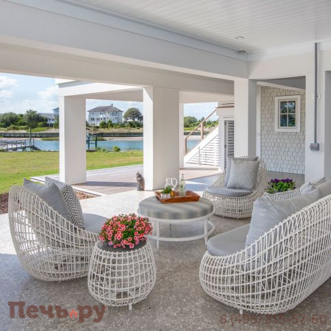 Диван трехместный плетеный с подушками JANUS et Cie Vino фото 4