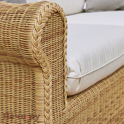 Диван трехместный плетеный с подушками Point Brumas фото 3