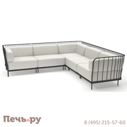Диван угловой металлический с подушками EMU Cannole фото 4