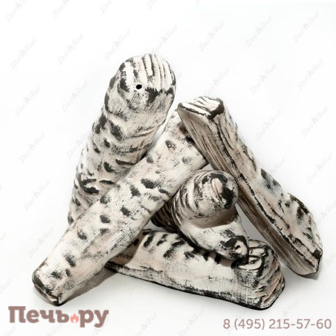 Дрова керамические SteelHeat береза фото