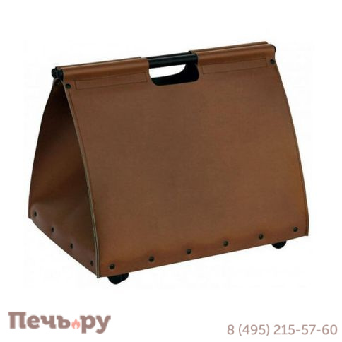 Дровница Comex 50.046M in Ecopelle Marrone H. cm.50 L cm 55X40 фото