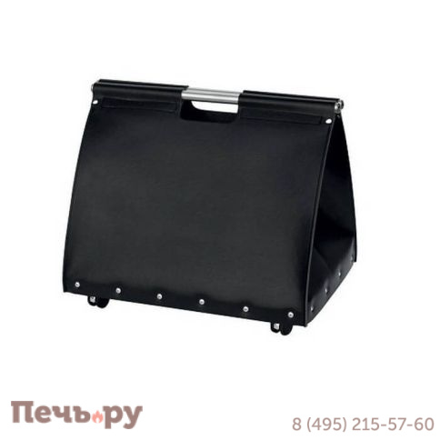 Дровница Comex 50.046N in Ecopelle Nero H. cm 50 L cm 55X40 фото
