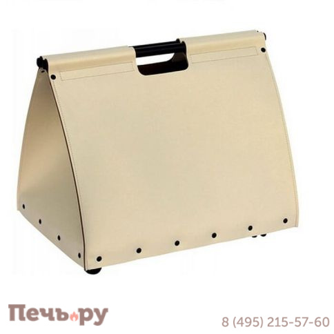 Дровница Comex 50.046P in Ecopelle Panna H. cm 50 L cm 55X40 фото