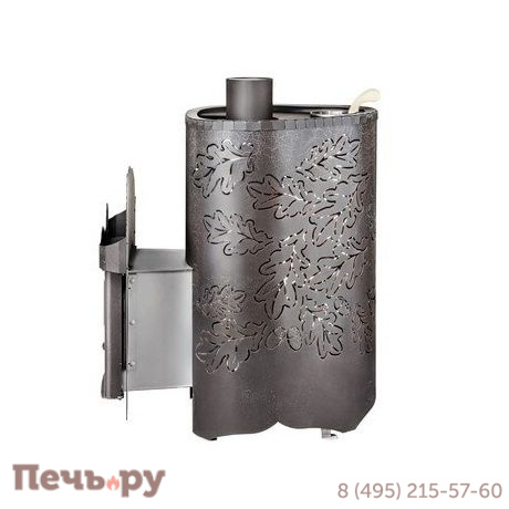 Дровяная банная печь Ферингер Мини в кожухе Дуб паровая с закрытой каменкой до 18 куб м фото 4