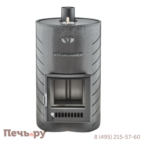 Дровяная банная печь Ферингер Уют 18 в кожухе Лайн с закрытой каменкой до 18 куб м фото 2