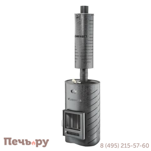 Дровяная банная печь Ферингер Уют 18 в кожухе Лайн с закрытой каменкой до 18 куб м фото 3