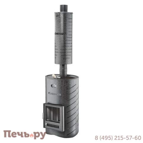 Дровяная банная печь Ферингер Уют 25 в кожухе Лайн с закрытой каменкой до 25 куб м фото 4